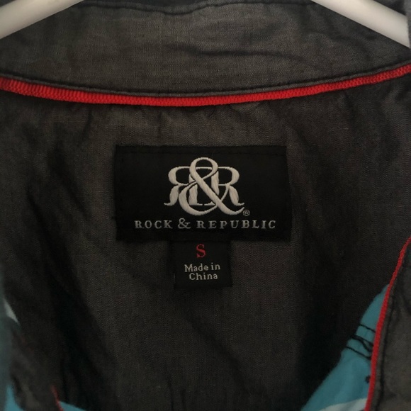 Rock & Republic plaid button down long sleeve - Picture 4 of 5